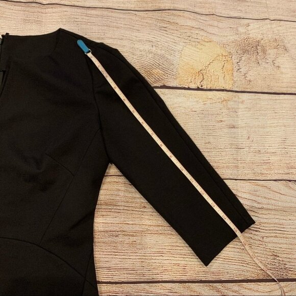 Lafayette 148 New York Black Dress Size 2 - Picture 14 of 15